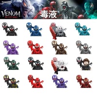 Marvel Legend Superhero Series Mini Toy Anime Character Venom Stone Building Blocks Assembled Toy Children's Birthday Gift