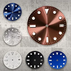 GMT four pointer watch dial size 28.5mm luminous watch accessories NH34/NH35 movement custom logo