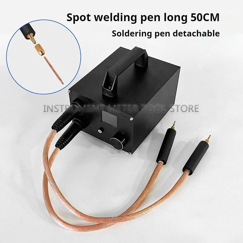 250 Gears Spots Welding Machine Double Capacitors Energy Storage Dual-pulse Welding 0.3mm Nickel Sheet 18650 Battery Spot Welder