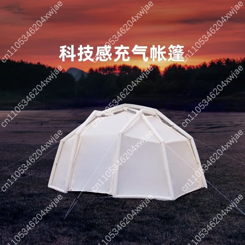 Portable Auto Quick Open Inflatable Cabin Tent, Four Sides Dome House, Outdoor Camping Gear For Family Camping Trip