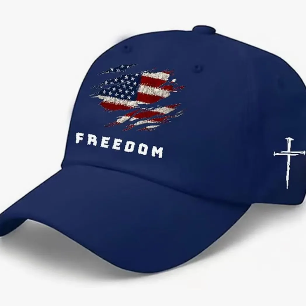 2025 New Embroidered American Anniversary Memorial Baseball Cap, Adjustable Outdoor Sun Hat Bill Cap