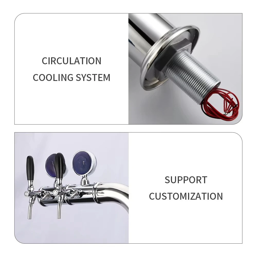 موزع بيرة ثنائي الاتجاه من الفولاذ المقاوم للصدأ، موزع مشروبات تجاري عالي الجودة