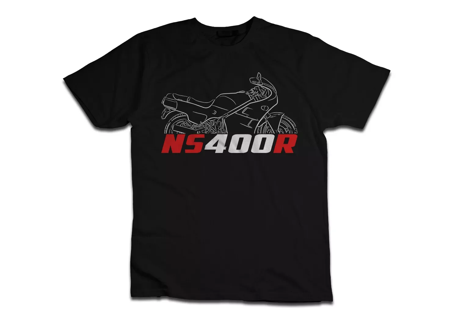 

NS400R 1985 - 1987 Motorcycle T shirt Graphic Casual Summer Short Sleeves 100% Cotton Cool Tee