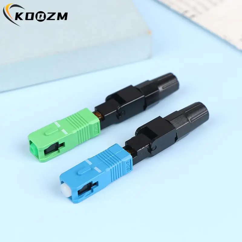 5Pcs FTTH SC APC Single Mode SC UPC Fiber Optic Quick Connector FTTH Fiber Optic Fast Connector SC Fiber Field Assembly Tool