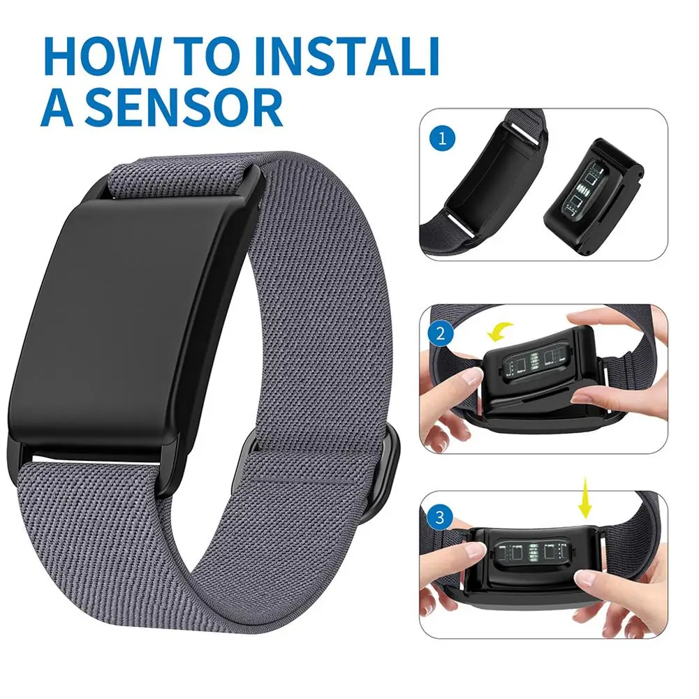 Breathable Nylon Strap for WHOOP 4.0 Lightweight Sports Strap Compatible with Heart Rate Sensor Comfortable Adjustable