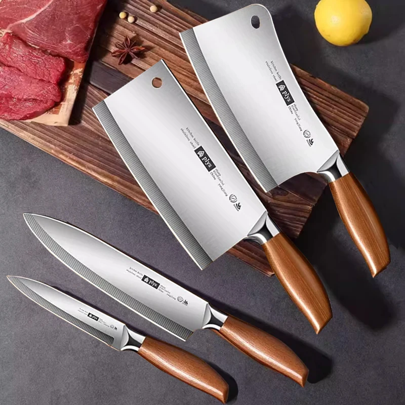 

Professional kitchen knife set, high-quality 1/4 piece knives fruit knives chef knives multi-purpose knives bone chopping knives