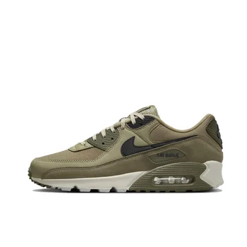 Nike New AIR MAX 90 Low أحذية رياضية رجالية شتوية قابلة للتنفس ومريحة أحذية كاجوال مضادة للانزلاق ومقاومة للاهتراء باللونين الأخضر والبني