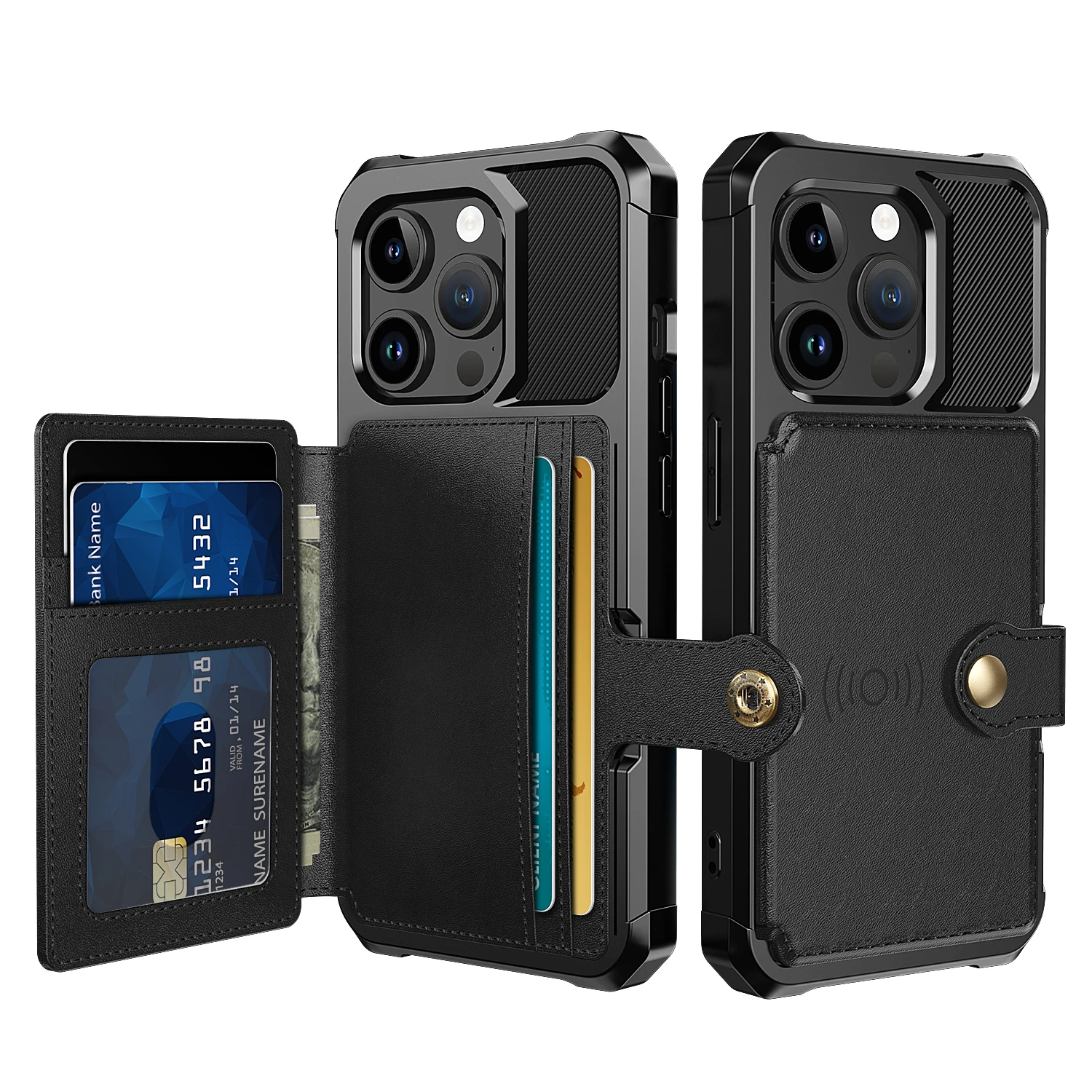 

Magnetic Card Slot Wallet Cases For iPhone 16 15 14 Plus 13 12 11 Pro Max XS Max XR X 8 7 Plus SE2 SE3 Retro Leather Cover