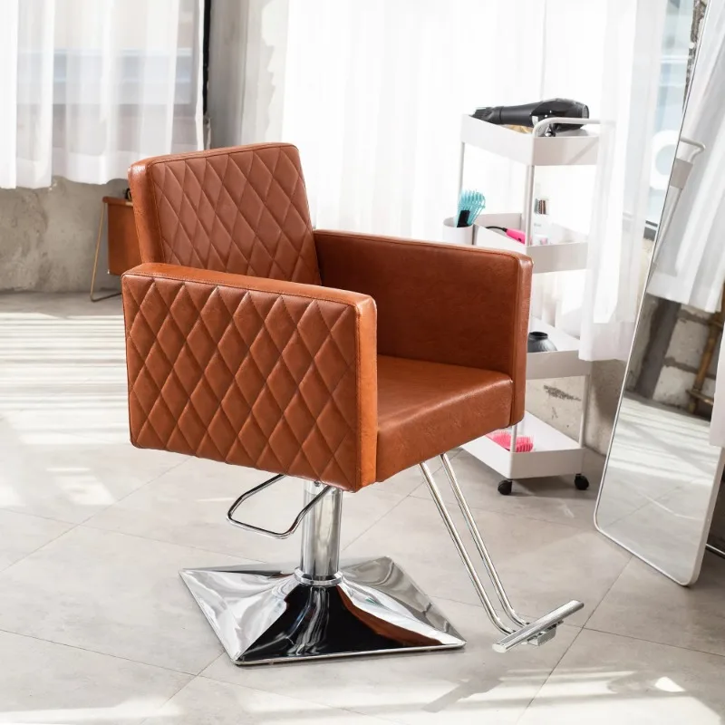 Orange Styling Furniture  Barber Salon Equipment Facial Styling Chair