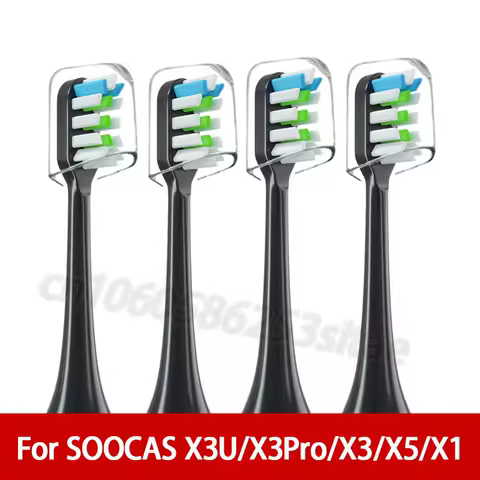 For SOOCAS X3Pro/X3/X3U/X5/X1/V1/V2/D3 Replacement Toothbrush Heads Sonic Electric Toothbrush Soft Bristle Brush Heads Nozzles
