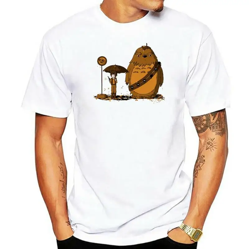 Chewbacca T Shirt My Neighbour Chewie II T-Shirt Men Beach Tee Shirt XXX 100 Cotton Awesome Printed Short-Sleeve Tshirt