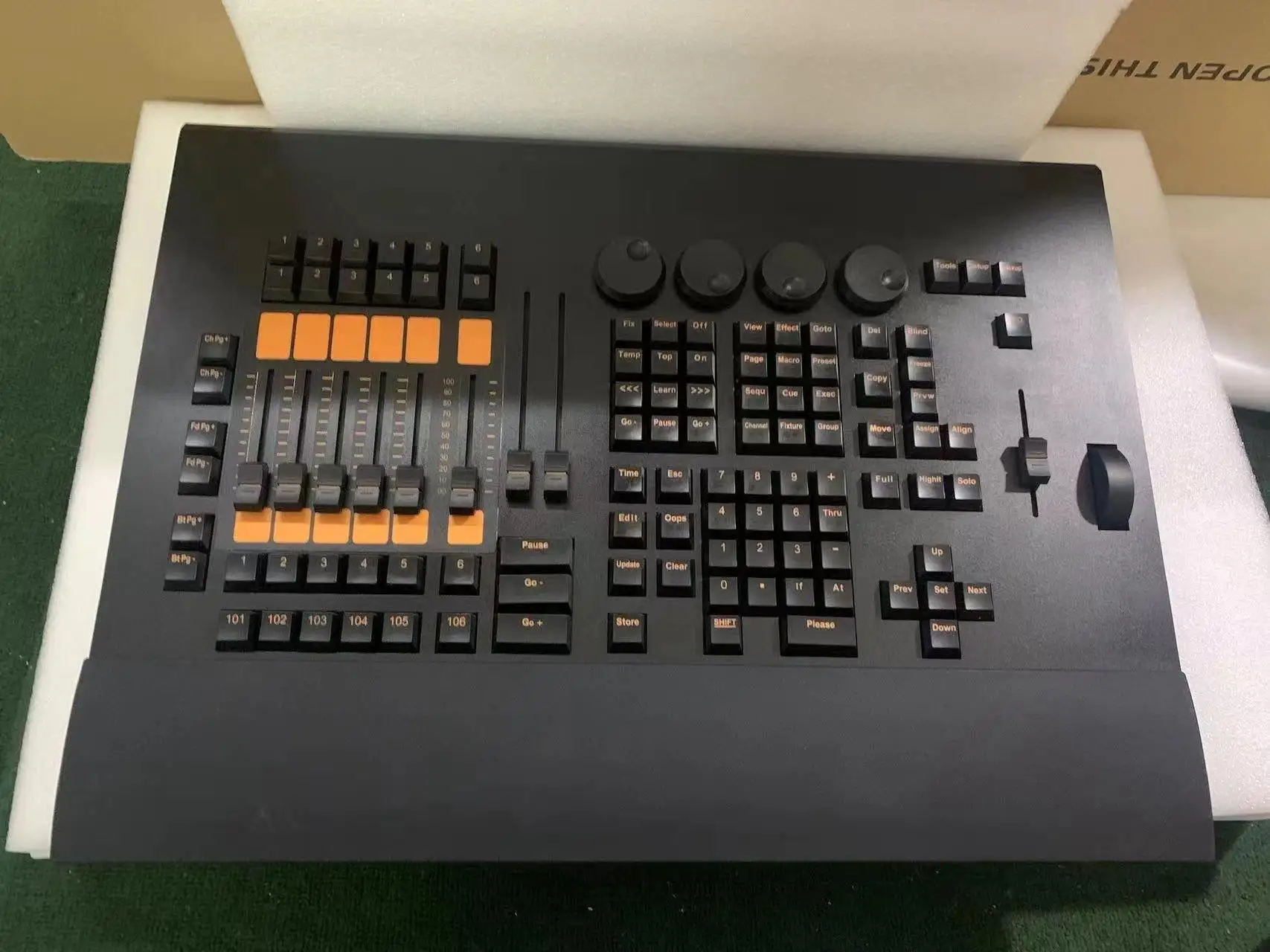 المهنية MA وحدة التحكم في الإضاءة PC Fader LED الجناح المرحلة معدات الإضاءة DMX512 تحكم لأحداث الزفاف DJ تتحرك رئيس #2