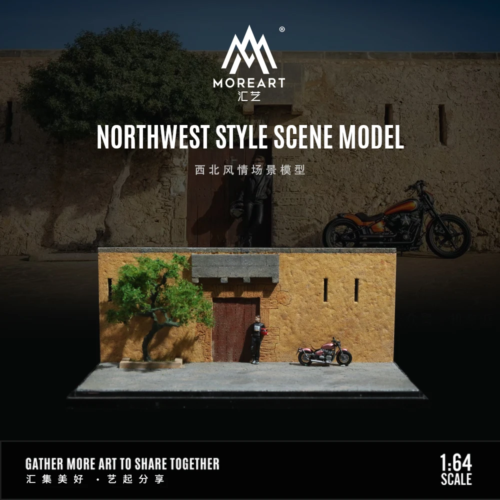 

Pre-order *TimeMicro+MoreArt 1:64 Northwest Style theme car model display scene with acrylic dust cover - shipping in December