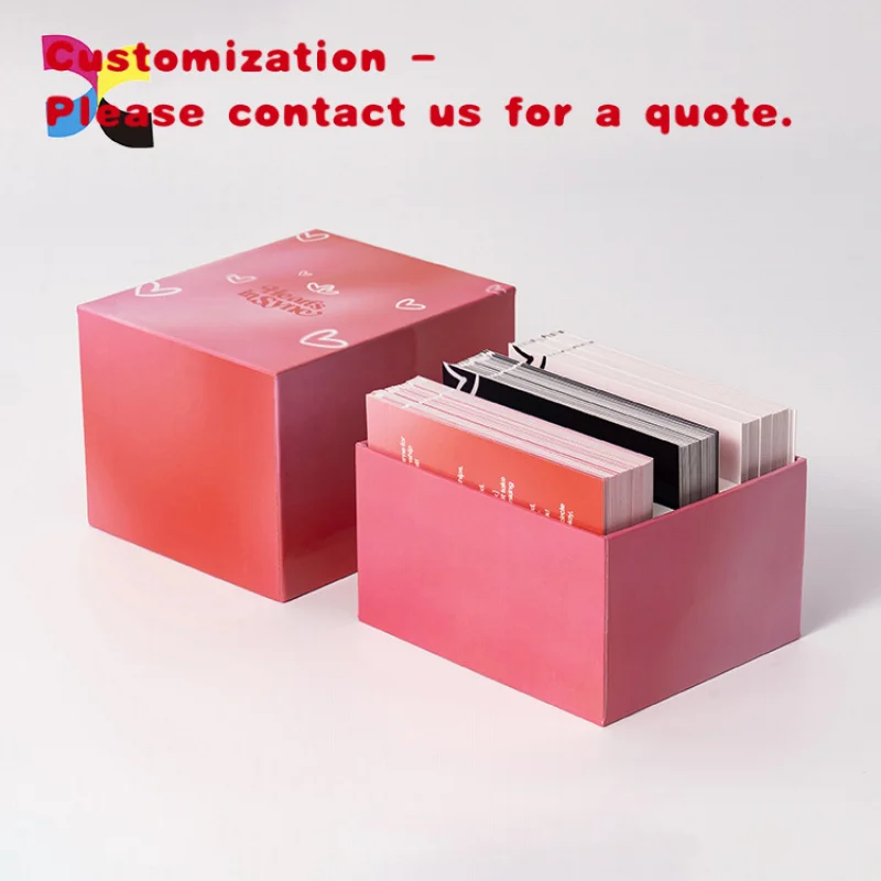 custom.Portable Fancy Paper Playing Cards Offset Printed Greeting Cards Coated Art Paper Duplex Board Material Cardboard Pri