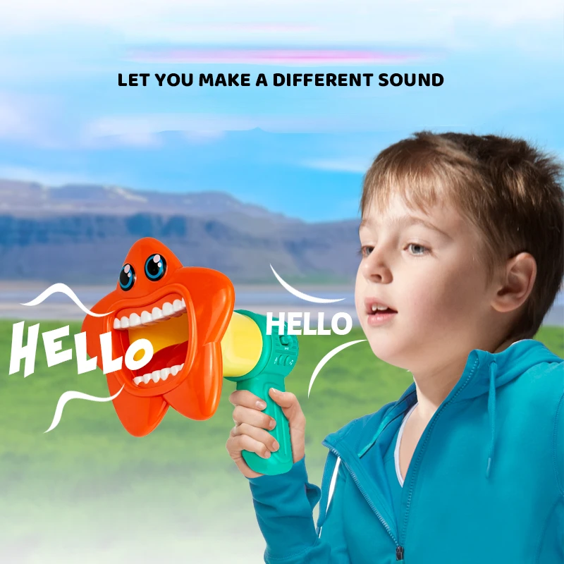 New Big Mouth Funny Megaphone Recording Toy Kids Voice Changer Children Speaker Hand Mic Vocal Toys Amplifier Recorder