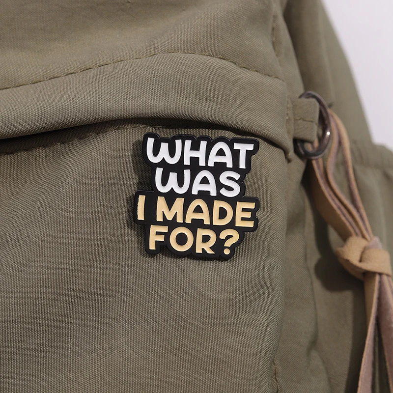 Billy English Sentence Shape Brooch Design Creative Colourful Lapel Pins Clothes Lapel Pins Book Bag Accessories Gift