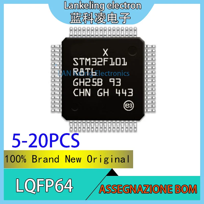 (5-20piece)STM32F101R8T6 STM STM32F STM32F101 STM32F101R8 STM32F101R8T 100% Brand New Original MCU LQFP-64 Chip