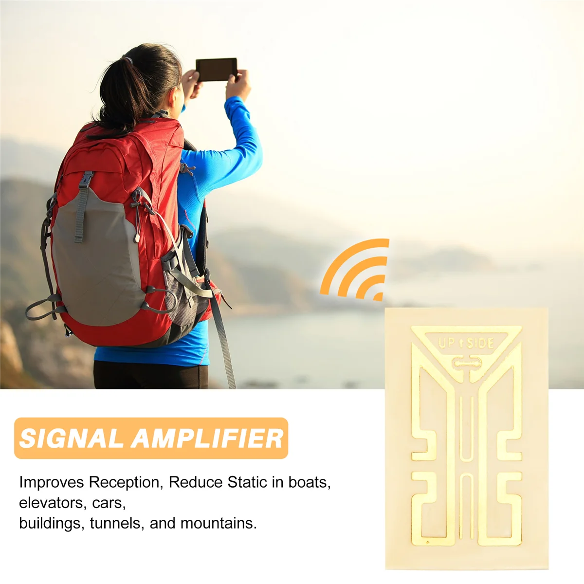 10PCS Gen x เสาอากาศกลางแจ้ง Camping โทรศัพท์มือถือการเพิ่มประสิทธิภาพสัญญาณ Booster ปรับปรุงสัญญาณเสาอากาศ Booster สติกเกอร์