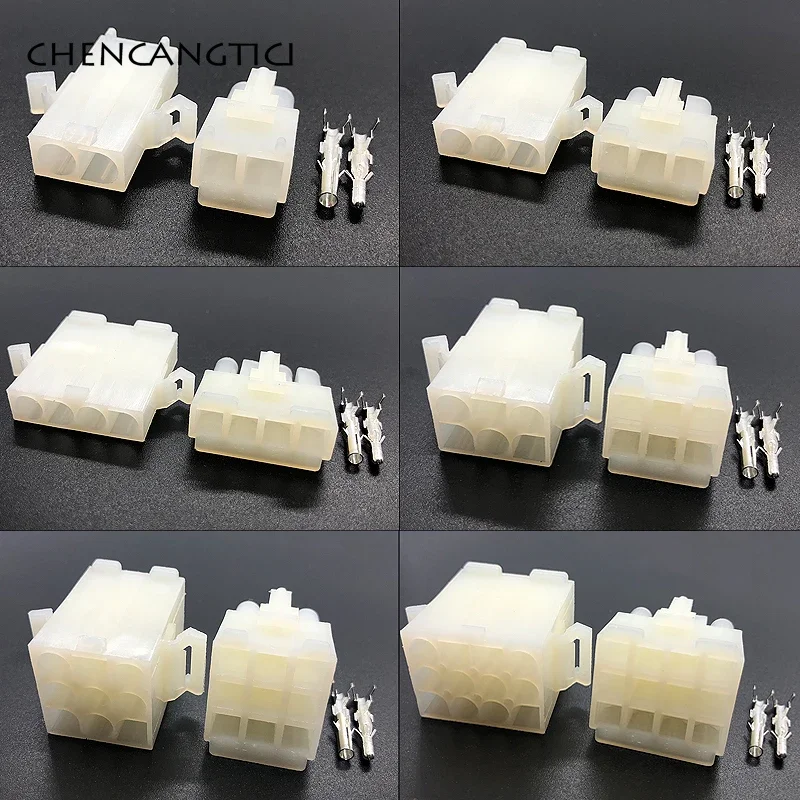 1 Set 2/3/4/6/9/12 Pin Spaced Line To Line Air Docking Large Current Bar Connector Plug 3191 L6.2-3P L6.2-2P