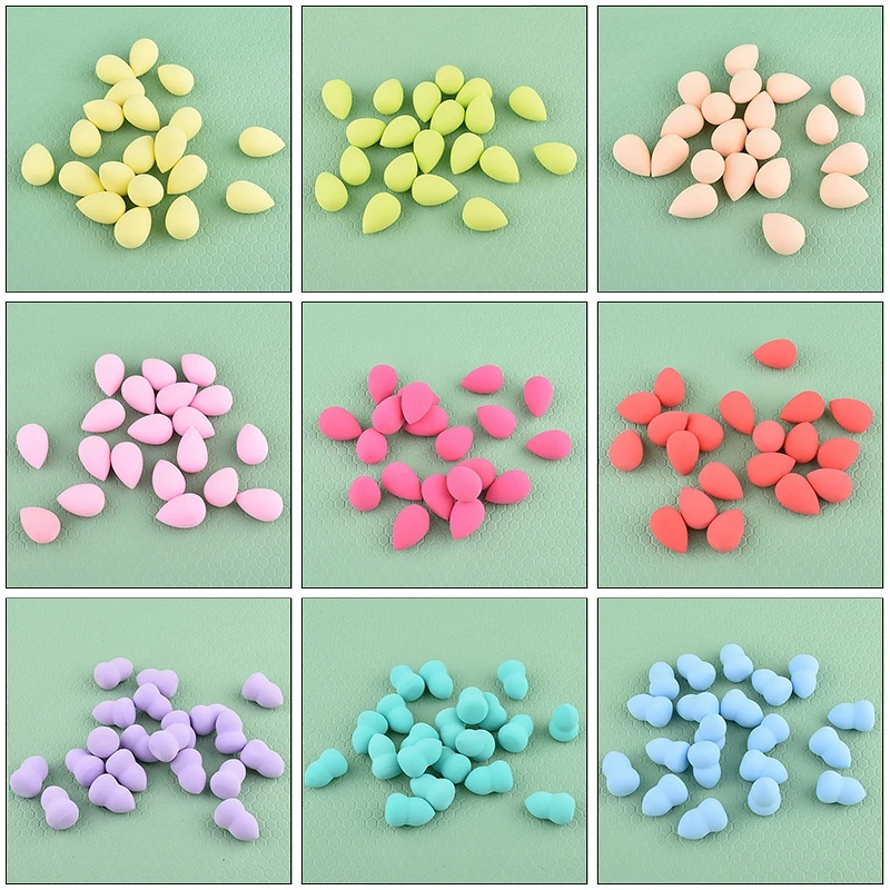 Mini beleza ovo maquiagem liquidificador cosméticos puff seco e molhado maquiagem esponja almofada fundação pó ferramenta de beleza compõem acessórios