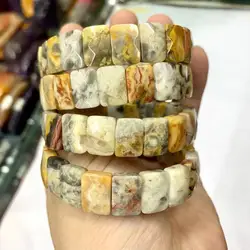 Brazil Crazy Lace Agate Stone Beads Bracelet Natural Gemstone Jewelry Bangle For Women For Men For Gift Wholesale !