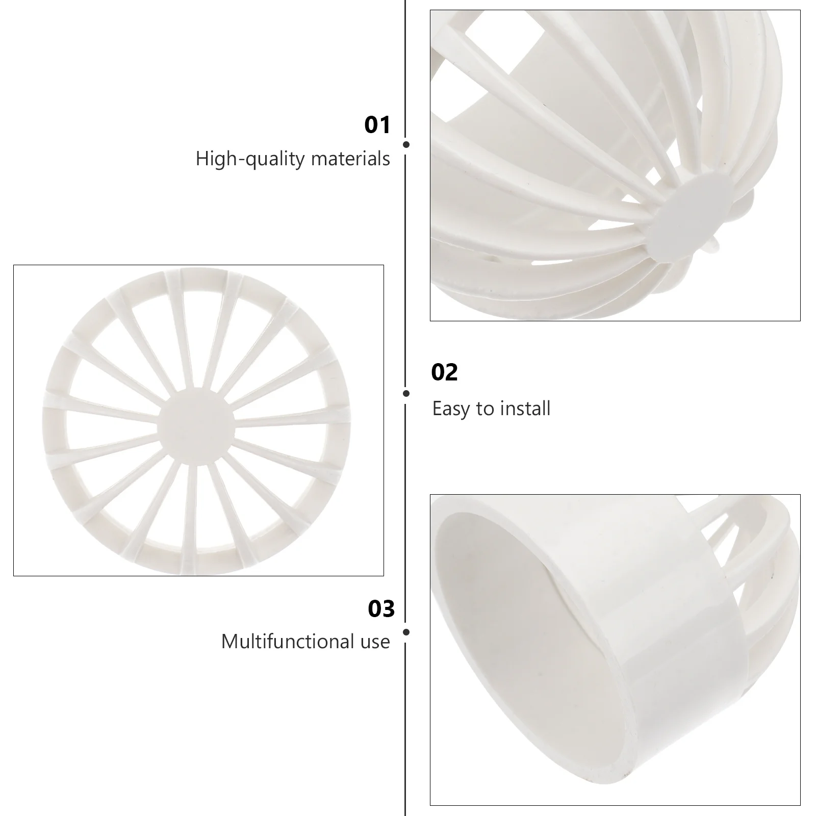 

2Pcs Fish Tank Permeable Net PVC Material Overflow Filter Screen for Aquarium Pond Seafood Pond Fish Tank Permeable Net