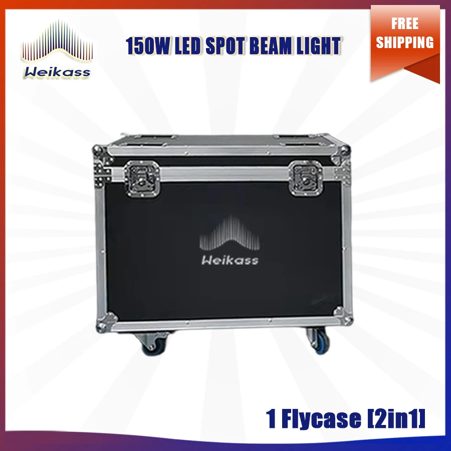 No Tax 1x Flightcases For Moving Head Beam 150W LED Stage Pattern Light DMX Control with 3 Or 8 Prism Super Bright DJ Disco