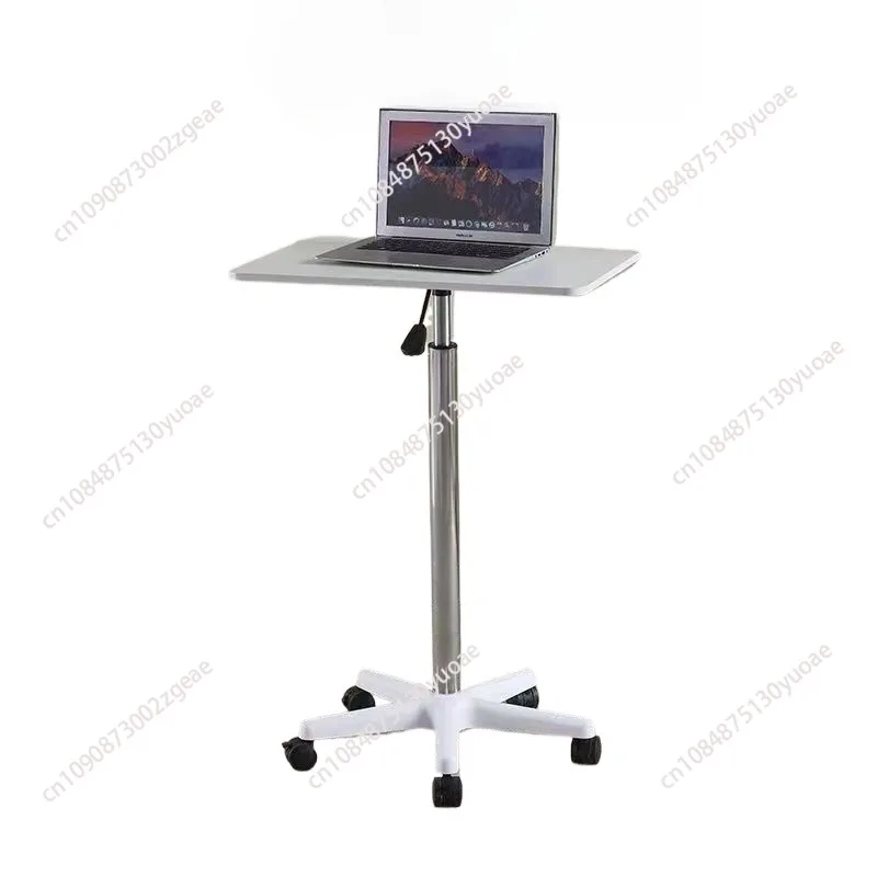 Movable Lifting Small Table with Pulley, Small Sofa, Bedside Table, Standing, Upright, Laptop, Office Desk