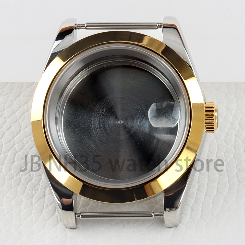 NH35 ساعة حافظة 36 مللي متر/39 مللي متر الياقوت الزجاج الصلبة 316L الفولاذ المقاوم للصدأ مقاوم للماء لحركة Seiko NH35 NH36 Datejust 28.5 مللي متر الطلب #4