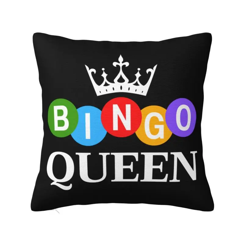 Custom Bingo Queen Cushion Cover Velvet Nordic Pillow