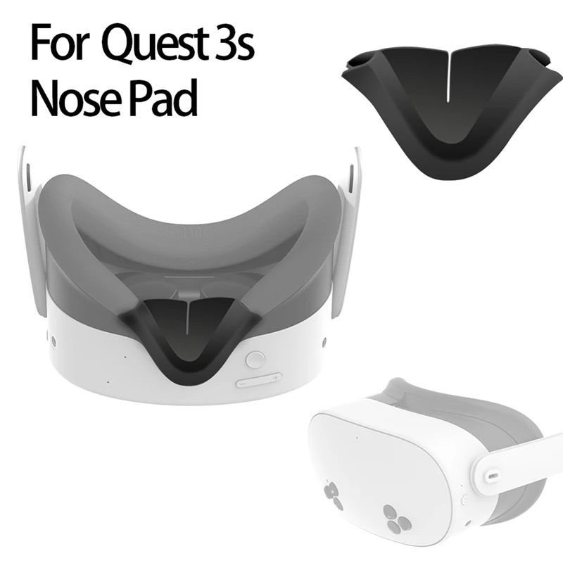 For Meta Quest 3S Silicone Nose Pad VR Headset Anti-Sweat Replacement Nose Cover For Meta Quest 3S VR Accessories