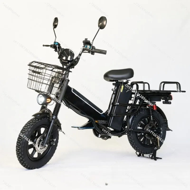 New dual battery 800W 60V 31Ah electric freight self-powered electric food delivery bicycle