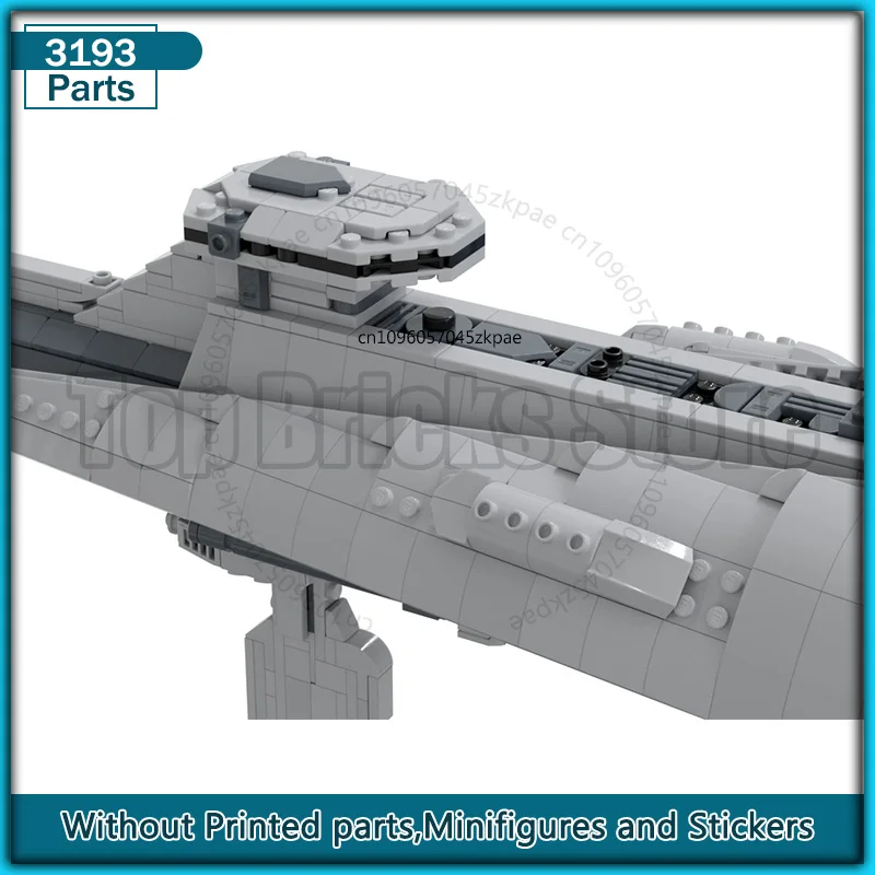 Klocki konstrukcyjne Space MOC Klasy Dauntless Heavy Cruiser Model w skali 1:1455 Klocki DIY Kolekcja Kreatywne zabawki Prezent świąteczny