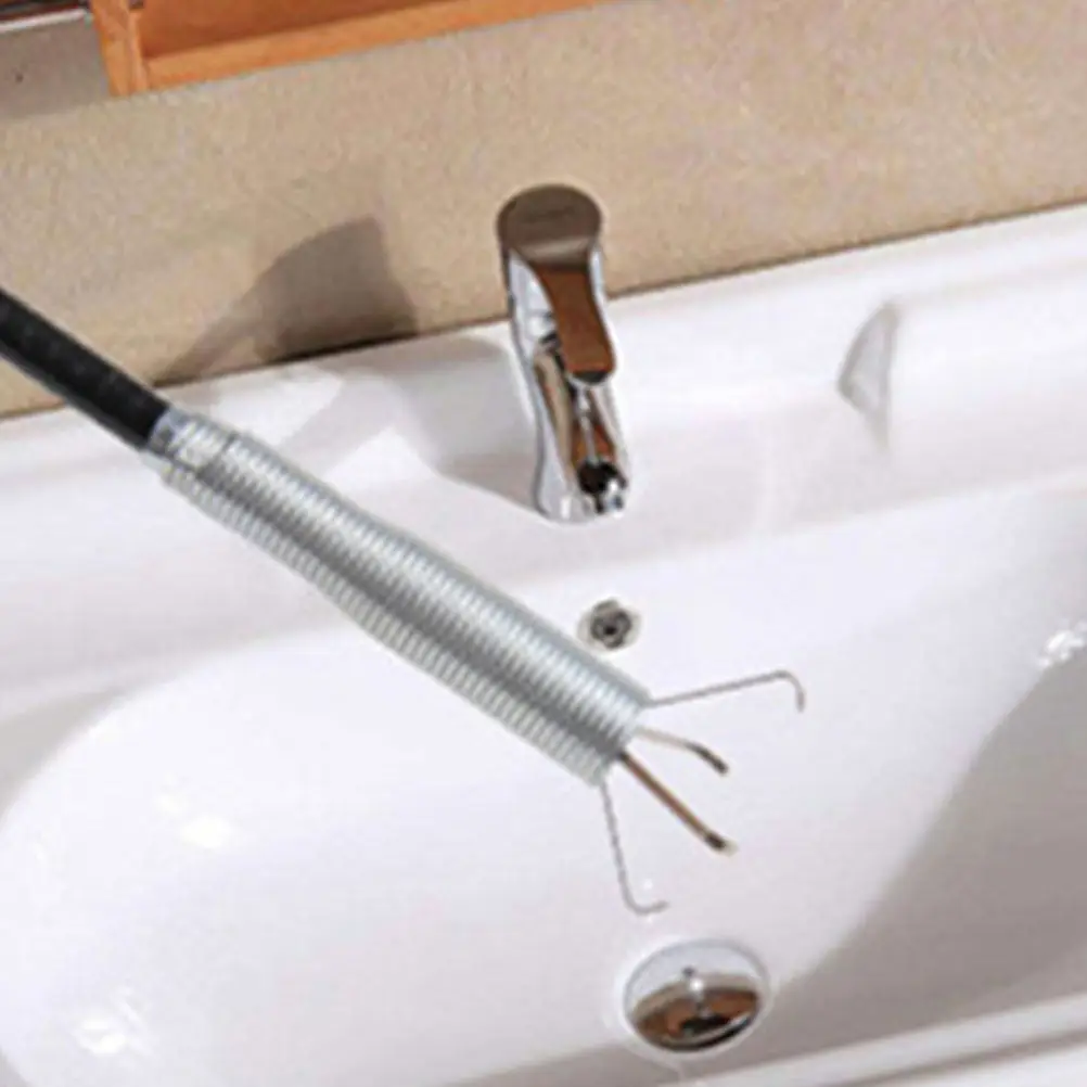 Four Claw Flexible Spring Drain Cleaner Sewer Pipe Dredging Tool Hair Blockage Remover Kitchen Bathroom Cleaning Tool