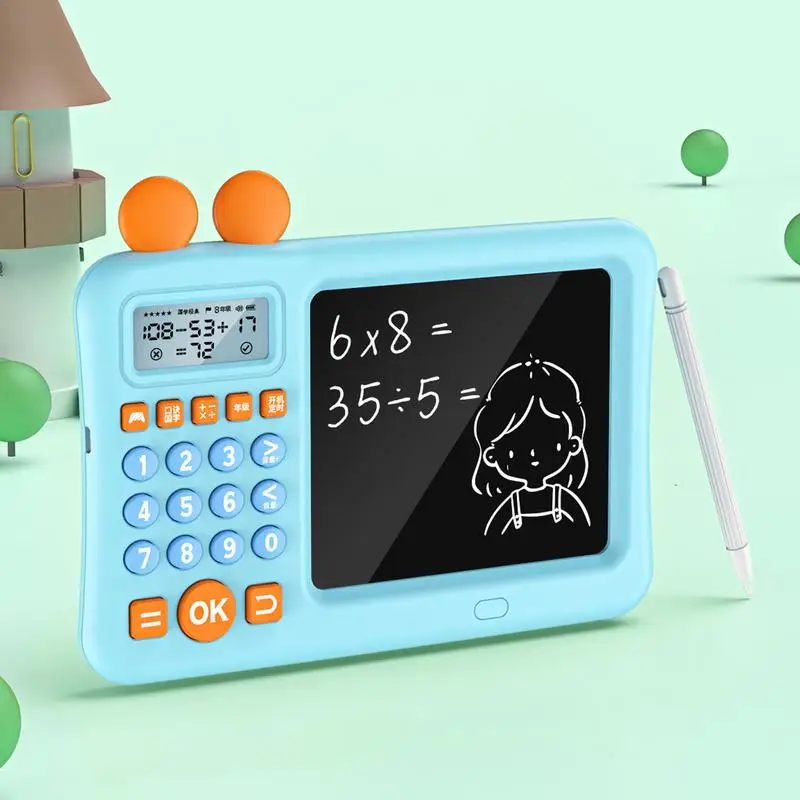 Handschrift Bord Kinderen Engelse Tekentafel Wiskunde Schat Training Leren Lcd Calculator Mentale Rekenmachine