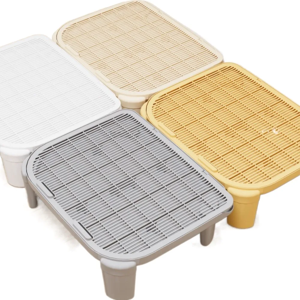 

19.6inch Pet Cat Litter Mat Double-layer Anti-carrying Cat Litter Pad Plastic Multi-color Cat Litter Trapping Mat Pet Falling