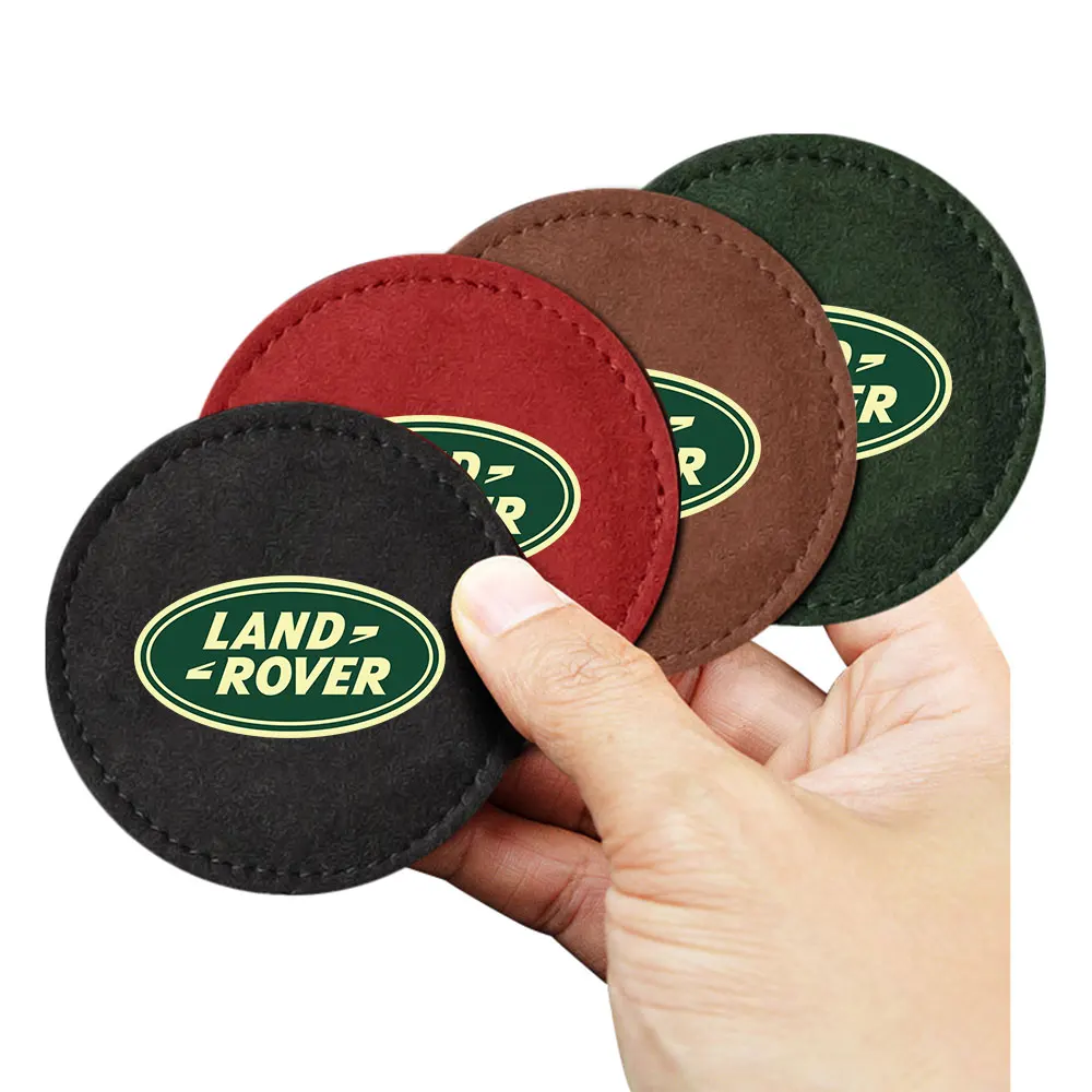 2PCS Car Coaster Water Cups Bottle Holder Pad Non-Slip Cup Mat For Landrover SVR Discovery Velar Evoque Defender Range Rover LR2