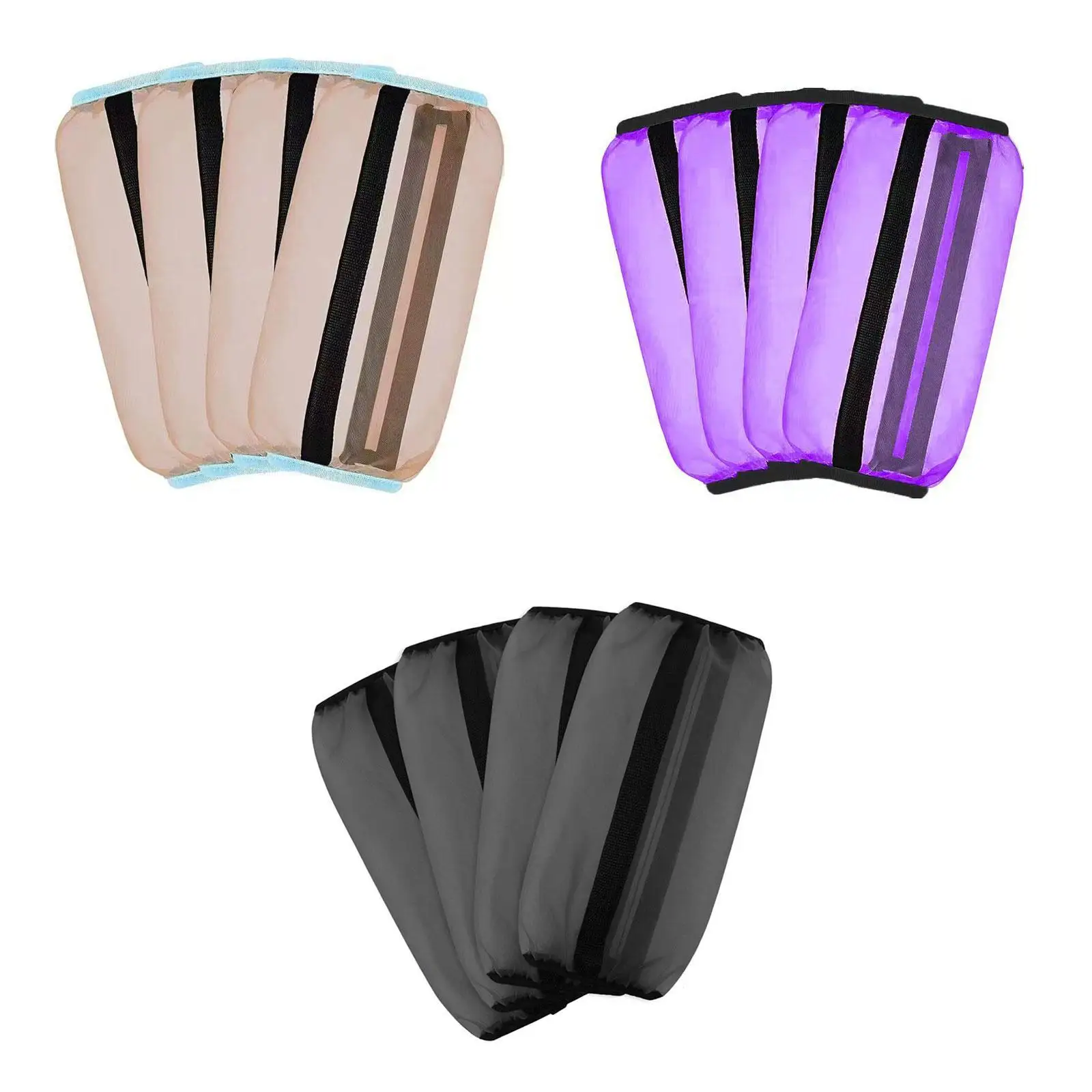 

4 Pieces Fly Horse Boots Non Slip Nylon Horses Leggings for Horse