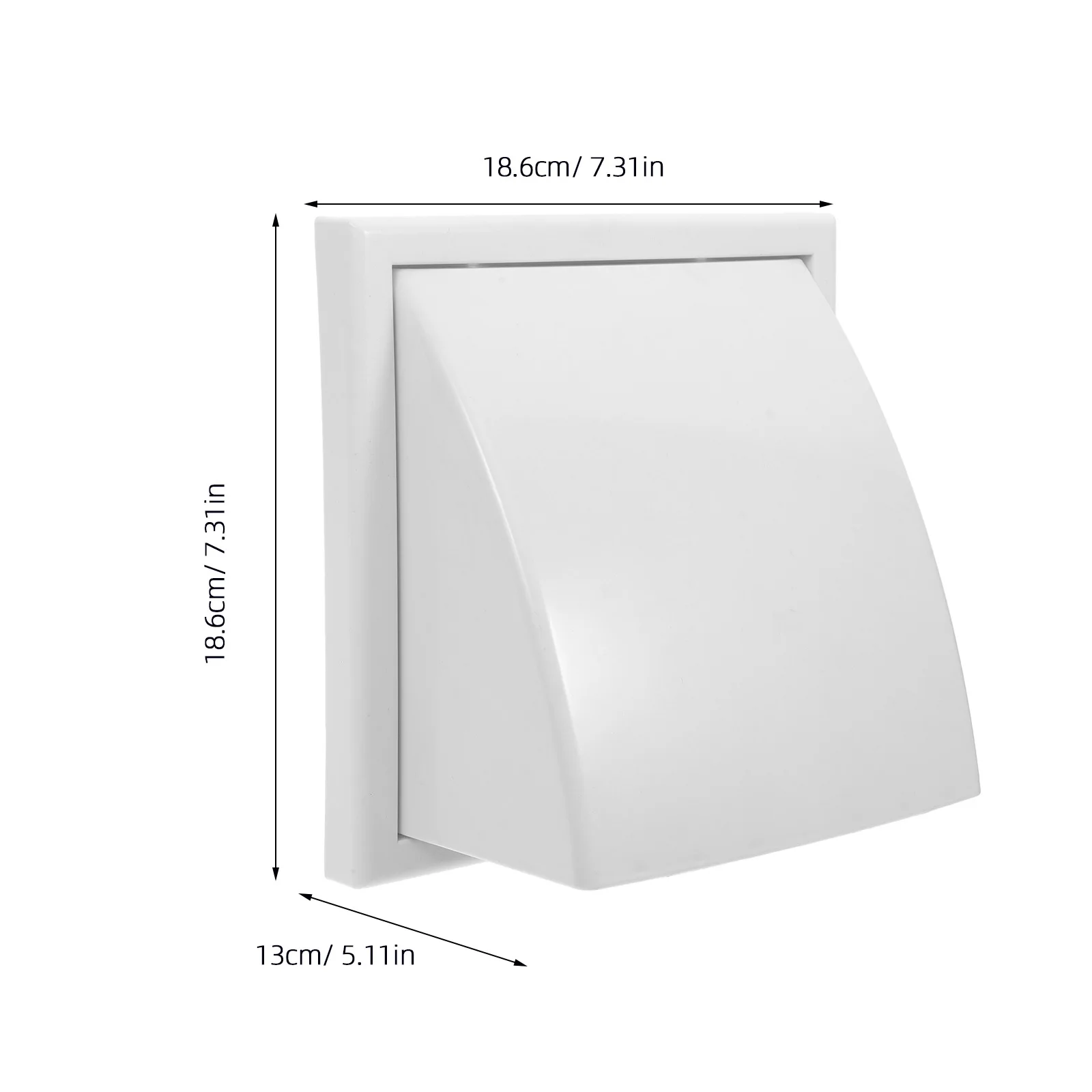 دائم البلاستيك جدار تنفيس غطاء مائل العادم تنفيس هود يندبروف غطاء مجاري الهواء التهوية الخارجية هود فتحات المدخنة