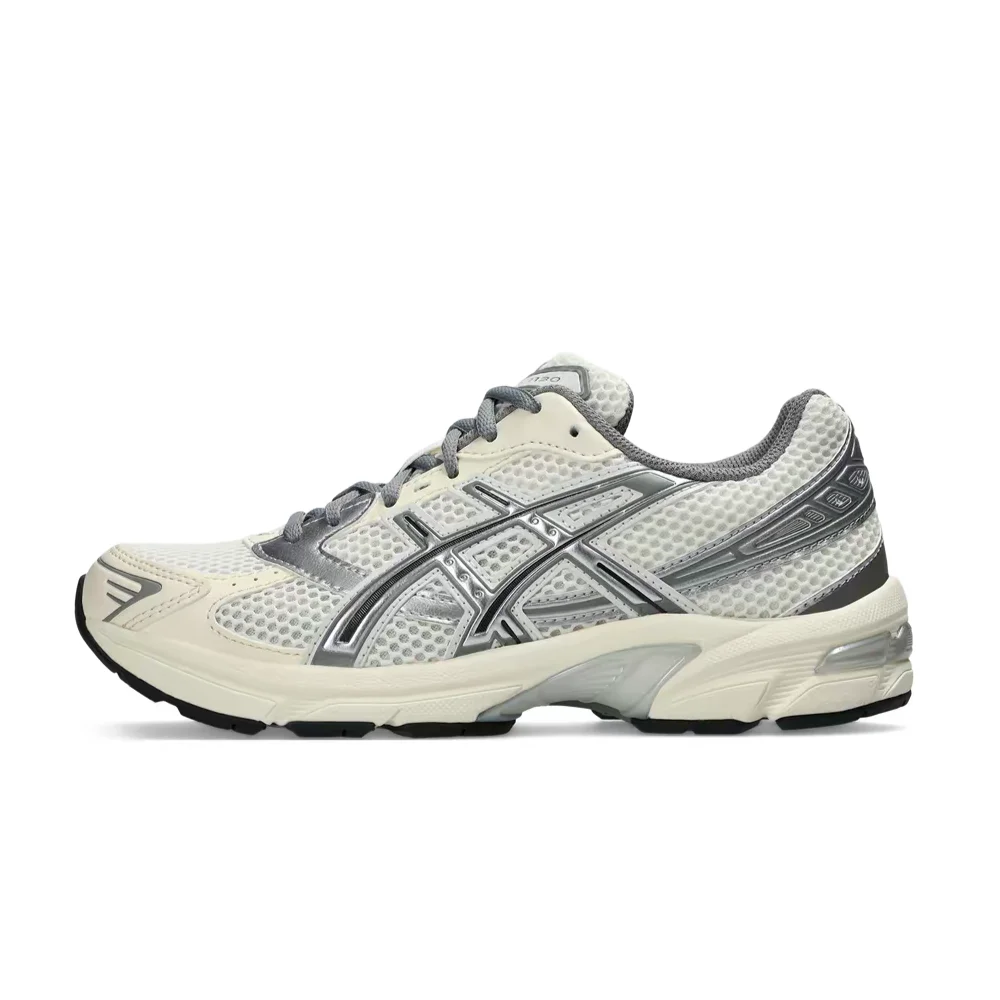 ASICS Gel-1130 Practical Comfortable Non-Slip Low-Top Casual Urban Commuter Running Shoes for Women Silver 1202A164-116