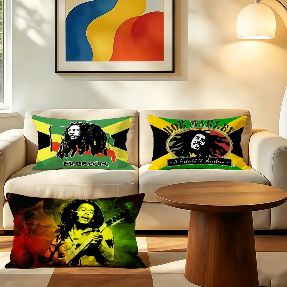 Singer Bob M-Marley cushion cover Decorative For Sofa Office Living Room Bedroom Suitable For Bed Lumbar Support Pillows