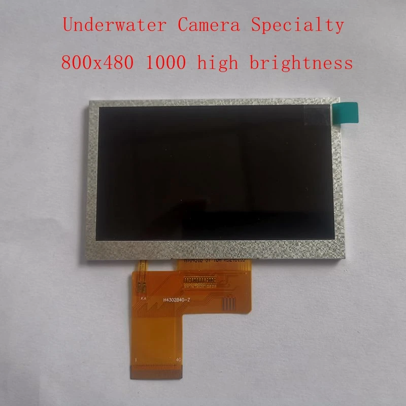 Layar ips 4.3 inci dengan resolusi 800x480 RGB komunikasi IPS 1000 kecerahan tinggi layar LCD