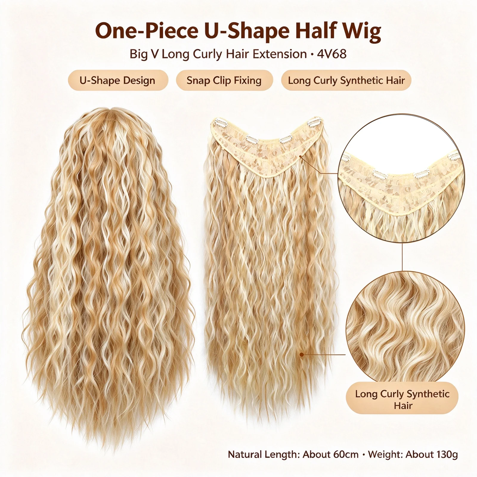 Thumbnail 3 - #71 Clip-In Synthetic Hair Extensions Discount Picks