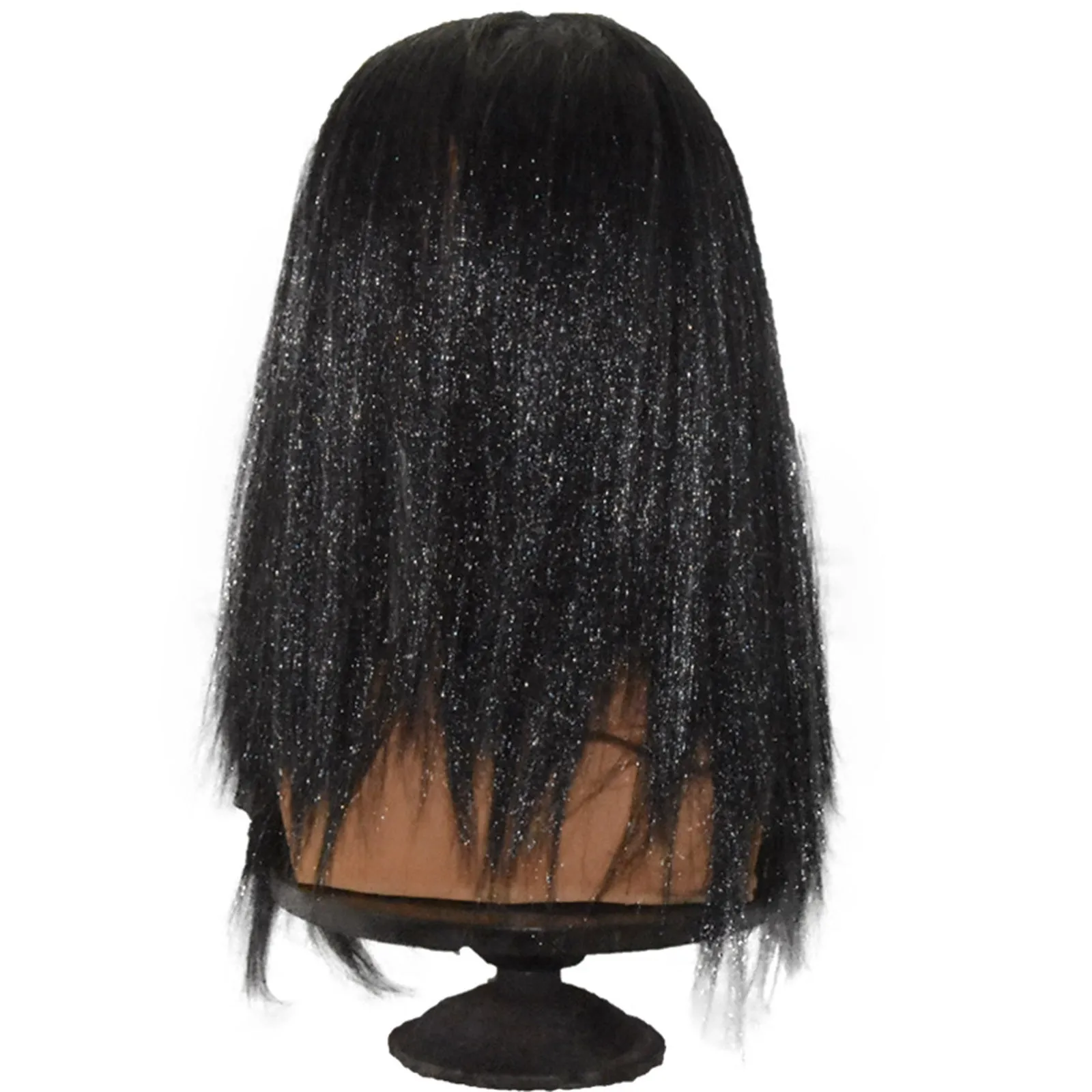 Masque de Sorcière Effrayant en Latex avec Cheveux, Robe de Barrage d'Halloween, Costume de ixGrimace, Cosplay, Accessoires Adulte, Taille Unique