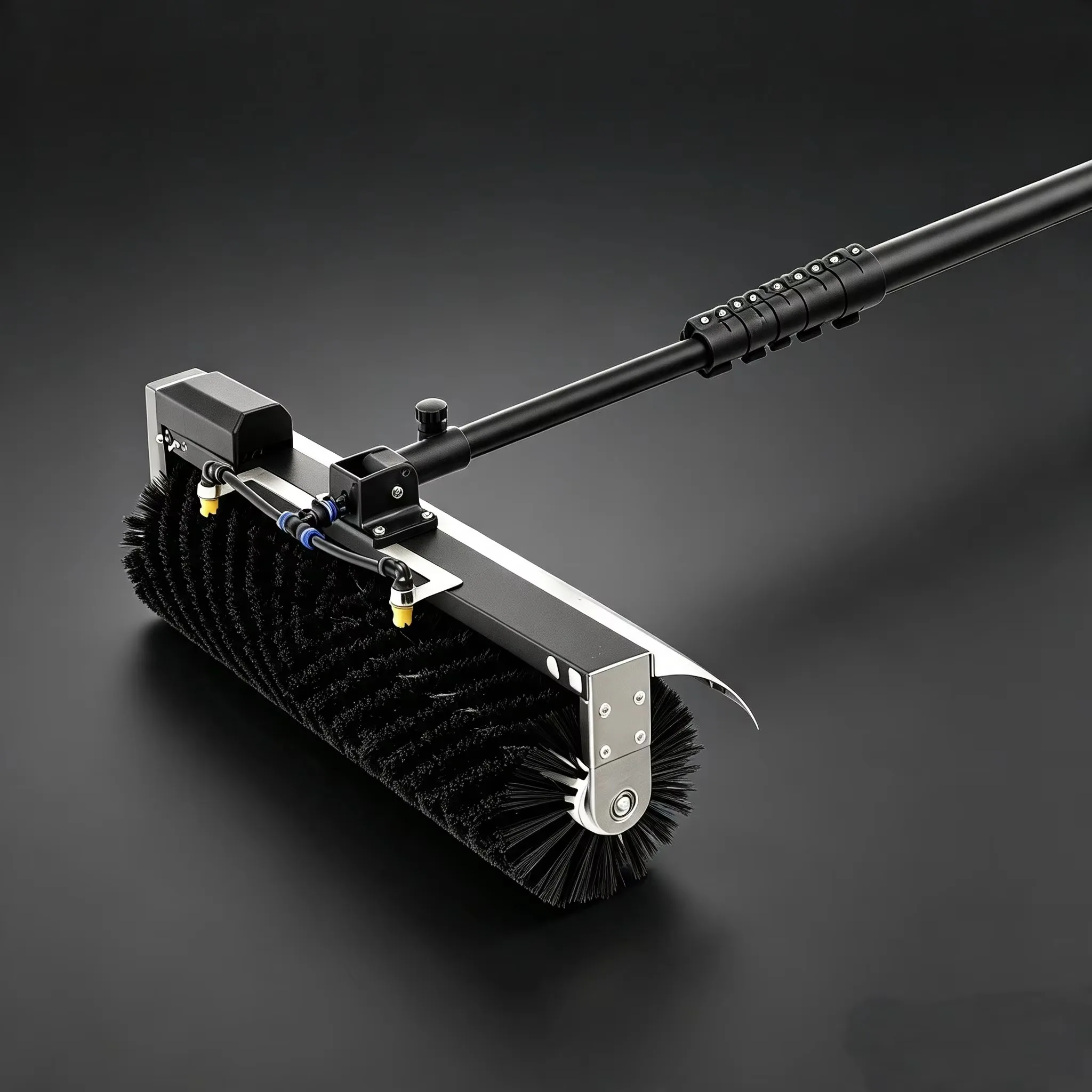 Aluminum Alloy Handheld Solar Panel Cleaning Brushes 360 Degree Auto Rotation Machine Brush Cleaner for Solar Panels