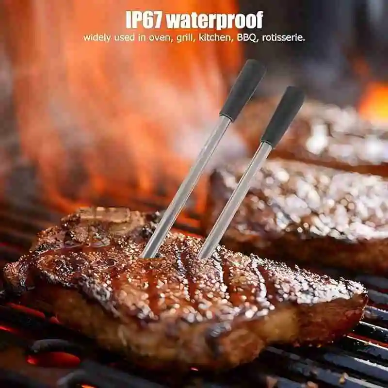 

Wireless Bluetooth BBQ Probe Thermometer for Kitchen & Barbecue - Accurate Food & Meat Temperature Measurement термомет