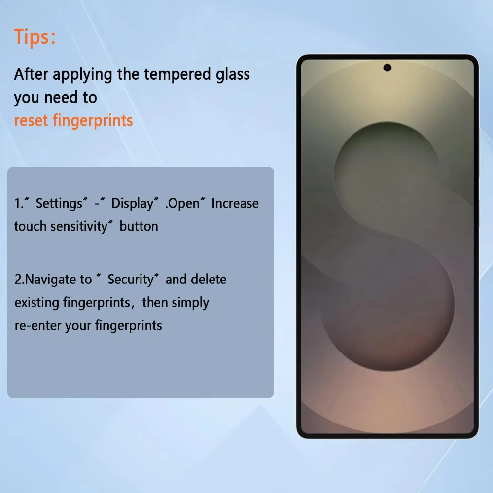 1-3 قطعة طلاء Oleophobic حامي الشاشة لسامسونج S25 الترا S25 زائد S24 الترا S25 حافة بصمة فتح الزجاج المقسى
