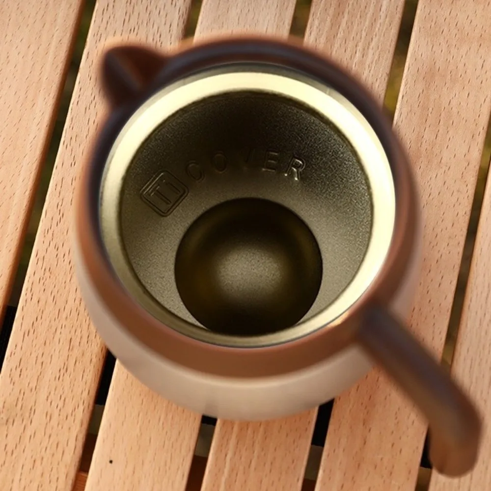 

Чайник из нержавеющей стали с титановым покрытием, большой емкости, с ручкой, с отделением для заваривания чая, с титановым покрытием, термоизолированный кофейник