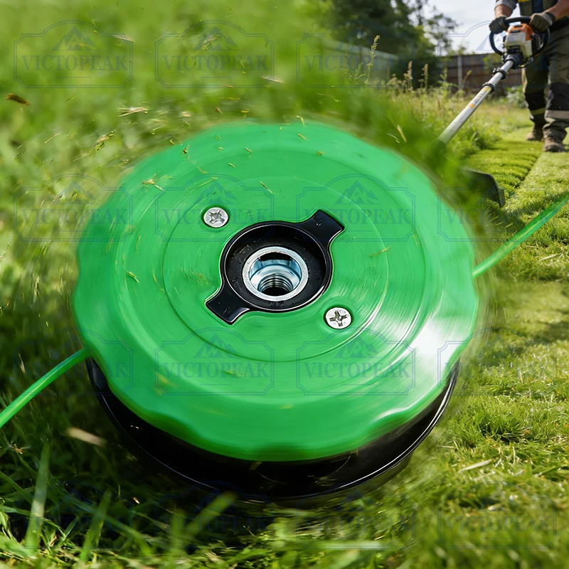 General Line Trimmer Head Durable Nylon for Brush Cutter Tool Parts Accessories Fits Most Gas Electric Lawn Mover Models