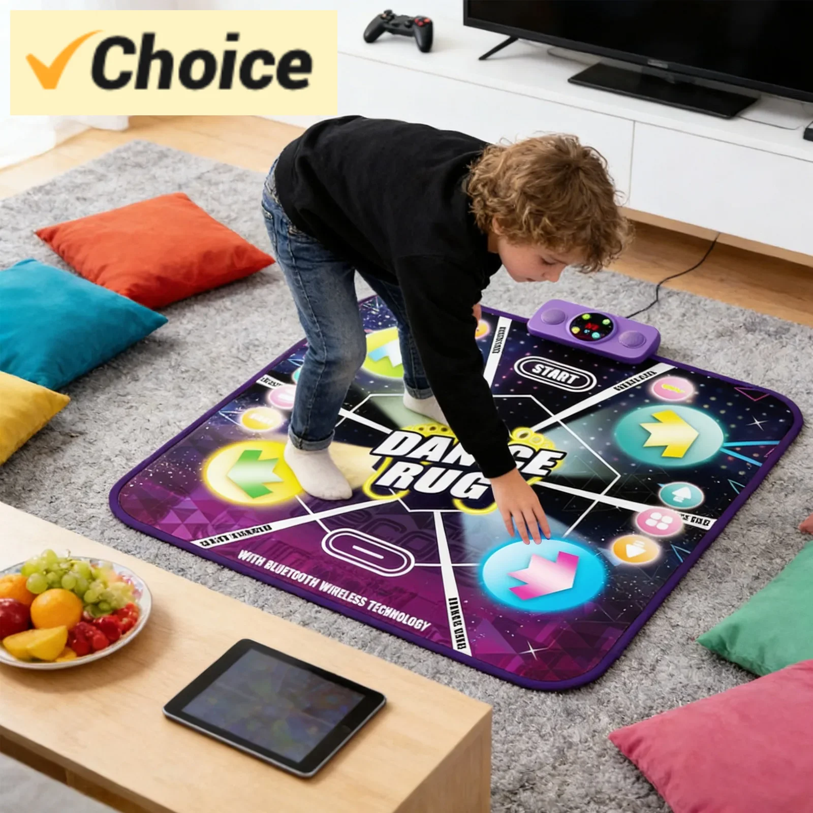 

Танцевальный подарок для девочек: универсальный розовый танцевальный коврик — встроенные песни, регулируемый объем и пять игр, готовый к работе